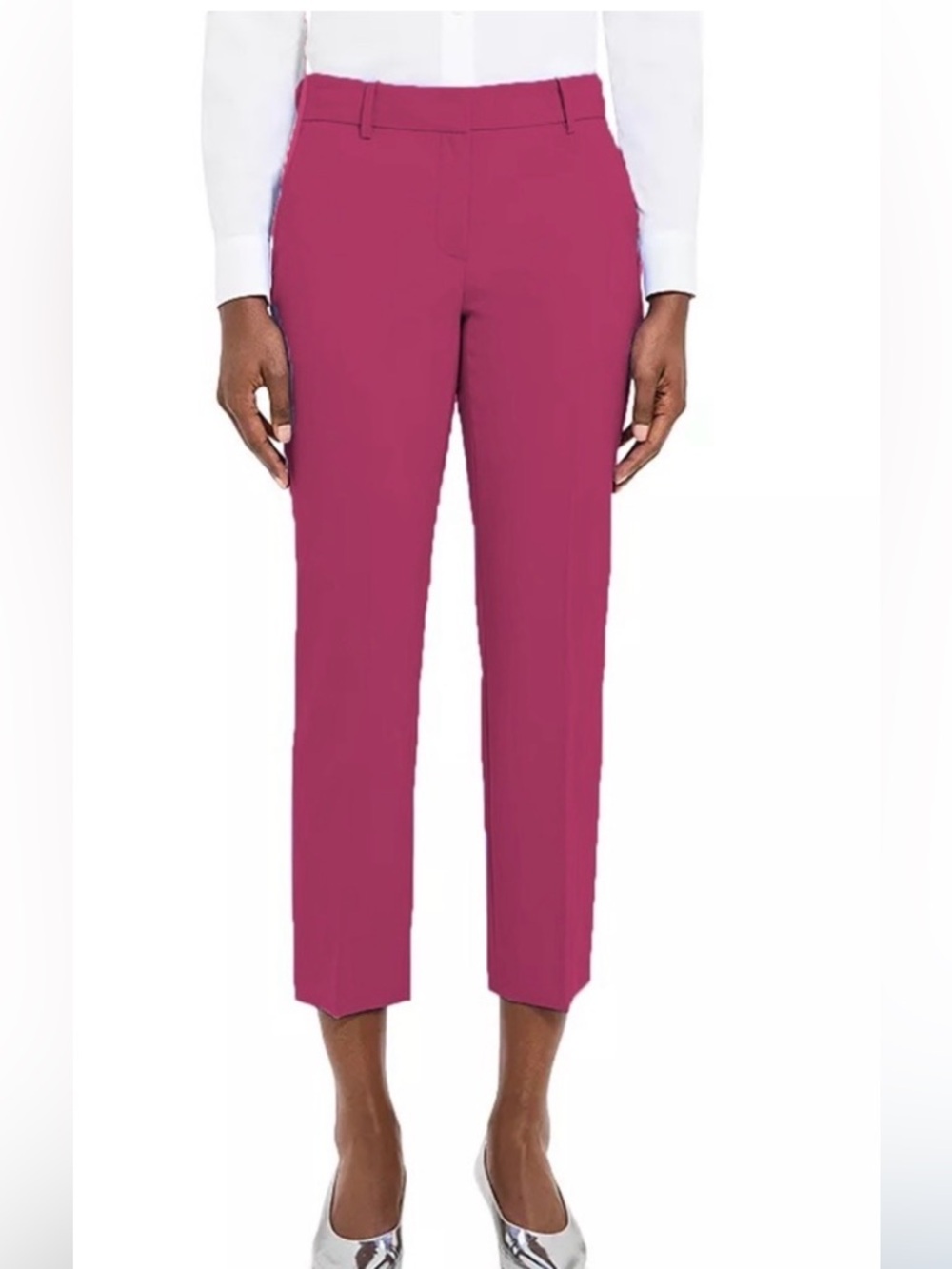 Theory Treeca Fuchsia Pants Good Wool